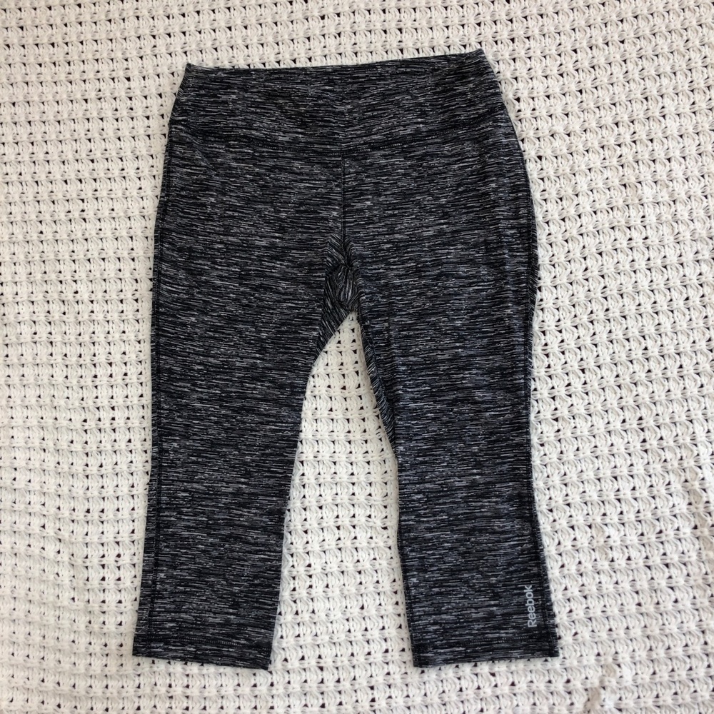 Reebok Heather Gray Crop Leggings